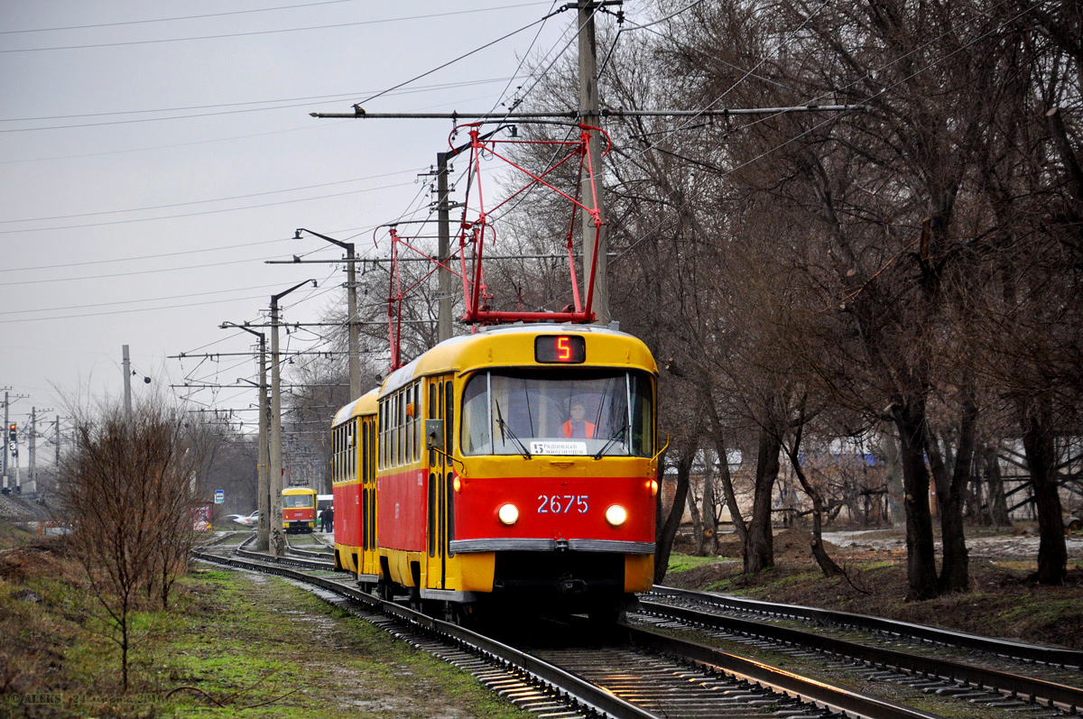 Волгоград, Tatra T3SU (двухдверная) № 2675