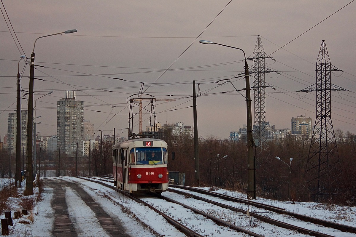 Киев, Tatra T3SU № 5991