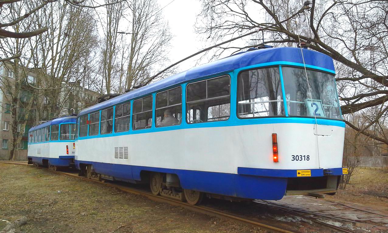 Рига, Tatra T3A № 30318