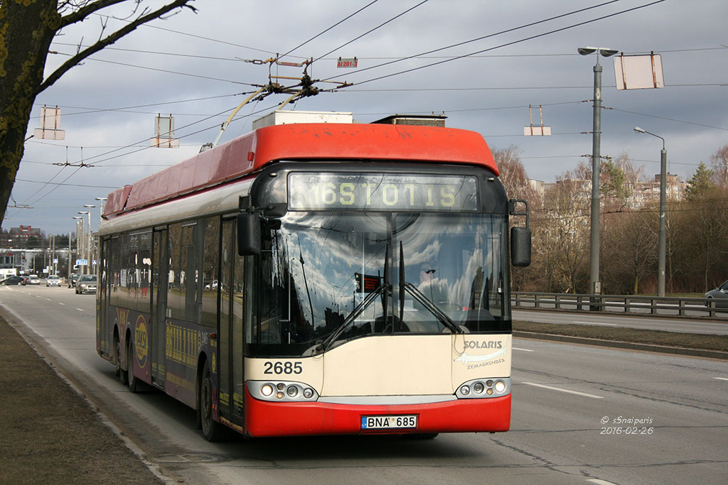 Вильнюс, Solaris Trollino II 15 AC № 2685 Вильнюс, Solaris Trollino II 15 AC № 2685