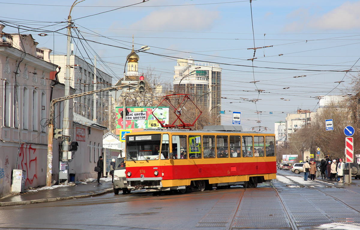 Екатеринбург, Tatra T6B5SU № 376