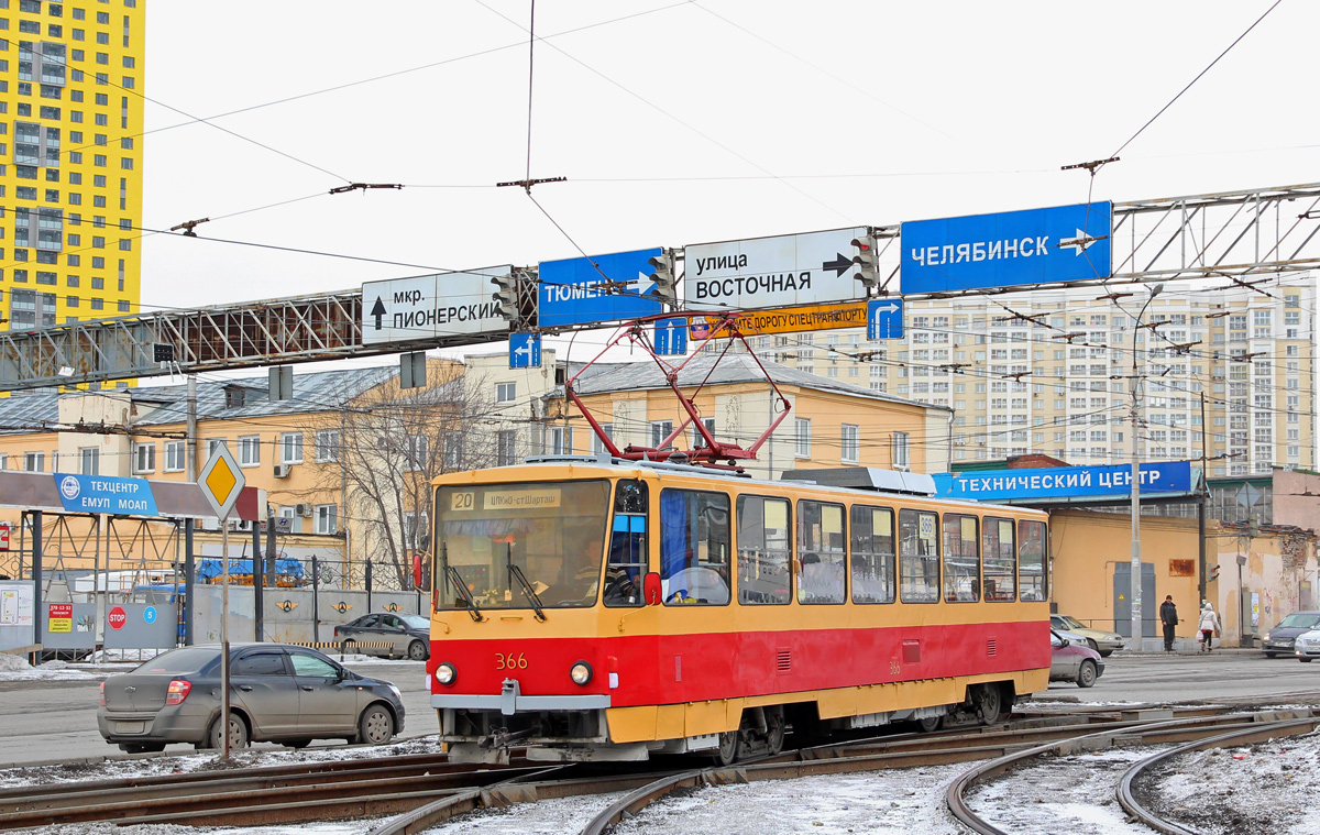 Екатеринбург, Tatra T6B5SU № 366