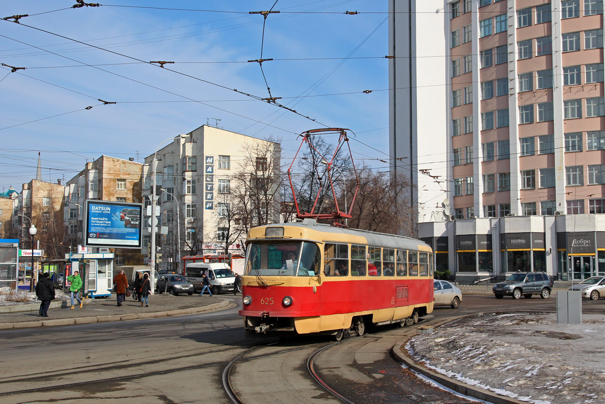 Екатеринбург, Tatra T3SU (двухдверная) № 625