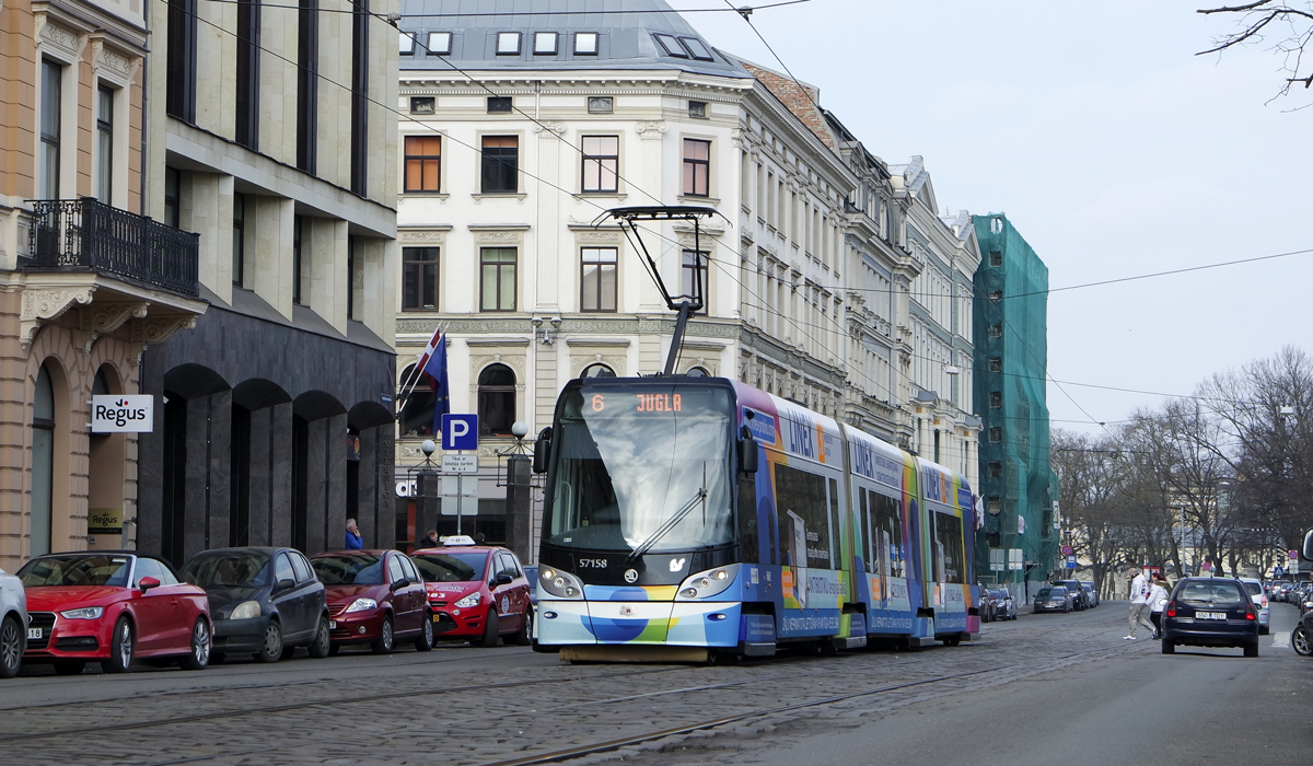 Рига, Škoda 15T ForCity Alfa Riga № 57158