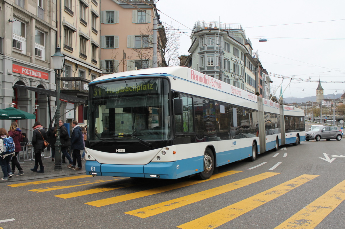 Цюрих, Hess lighTram (BGGT-N2C) № 61