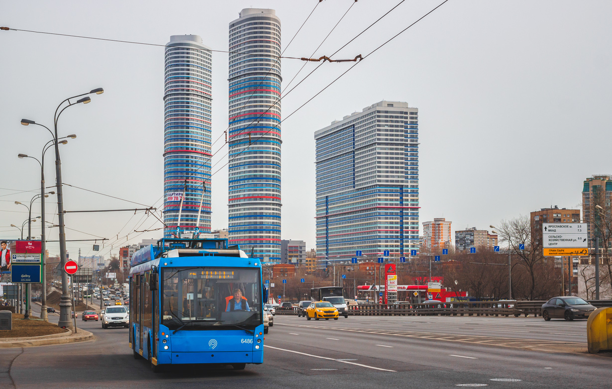 Москва, Тролза-5265.00 «Мегаполис» № 6486 Москва, Тролза-5265.00 «Мегаполис» № 6486