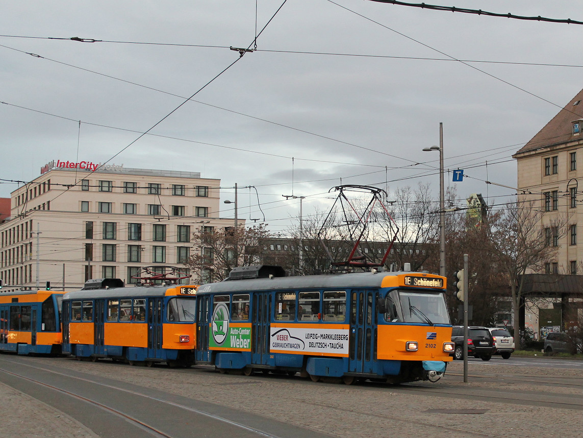 Leipzig, Tatra T4D-M1 # 2102 Leipzig, Tatra T4D-M1 # 2102