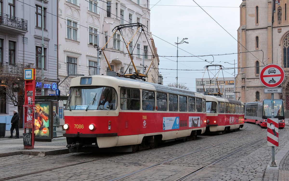 Прага, Tatra T3SUCS № 7086