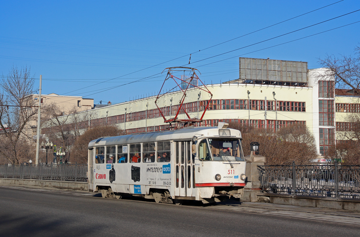 Екатеринбург, Tatra T3SU (двухдверная) № 511