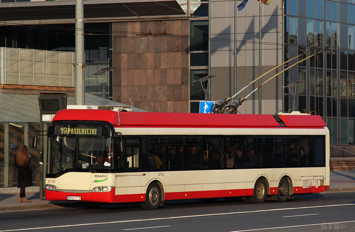 Вильнюс, Solaris Trollino II 15 AC № 2718