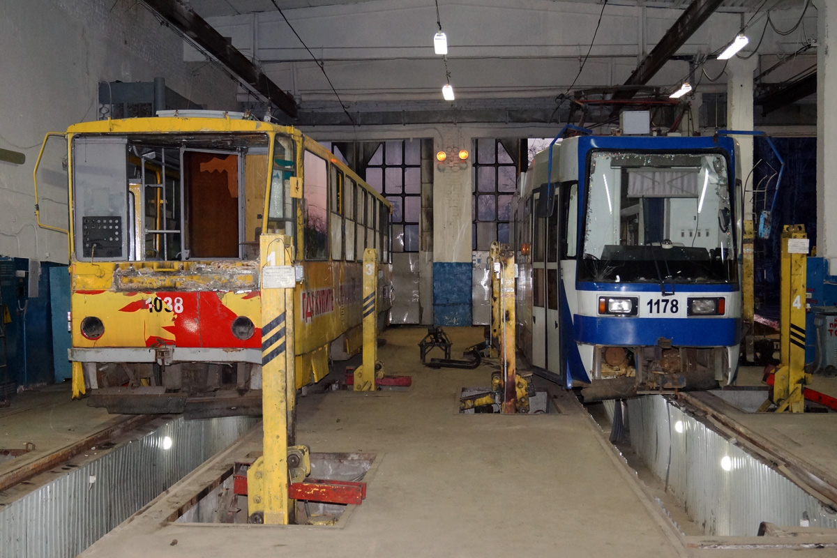 Barnaul, Tatra T6B5SU № 1038; Barnaul, Tatra B3DM GOH Barnaul № 1178
