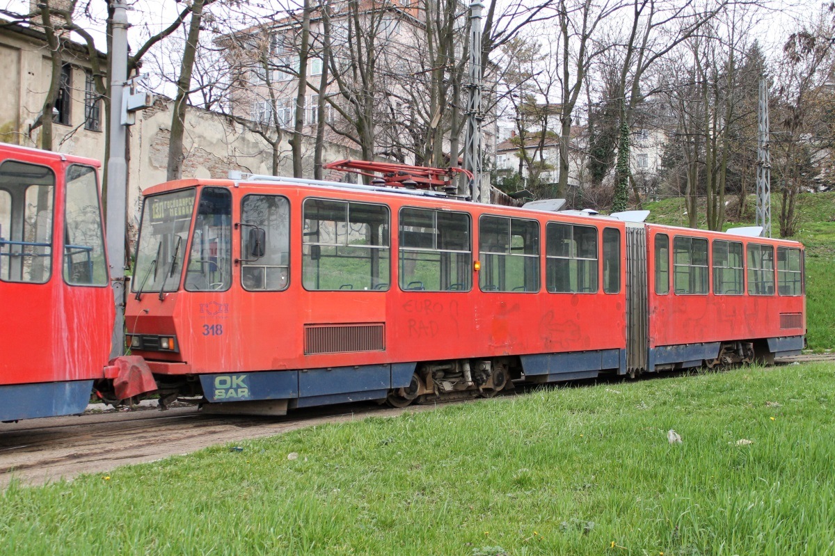 Белград, Tatra KT4YU-M № 318