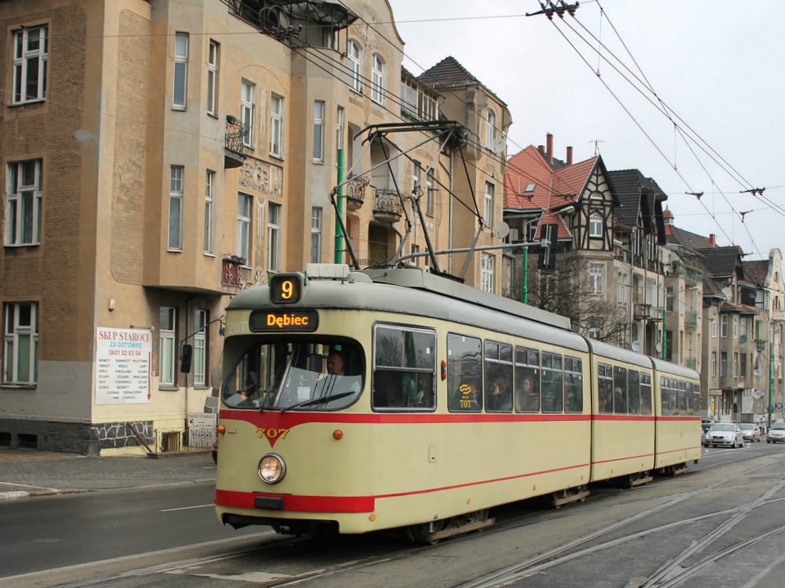 Познань, Duewag GT8 № 707