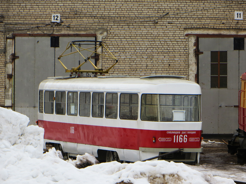 Самара, Tatra T3SU (двухдверная) № 1166; Самара — Северное трамвайное депо