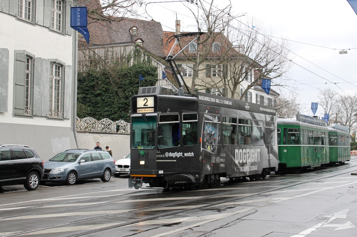 Basel, Schindler/SIG/BBC Be 4/4 č. 488 Basel, Schindler/SIG/BBC Be 4/4 č. 488