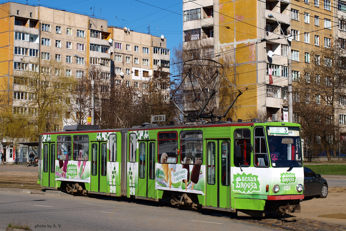 Львов, Tatra KT4D № 1151