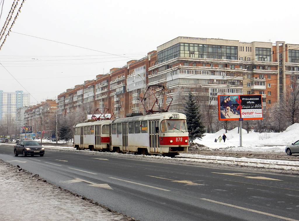 Самара, Tatra T3E № 878