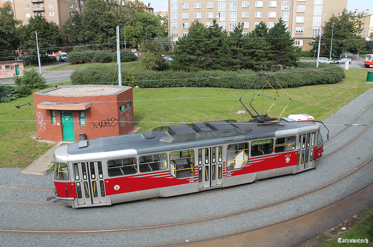 Прага, Tatra T3R.PLF № 8273; Прага — Конечные пункты