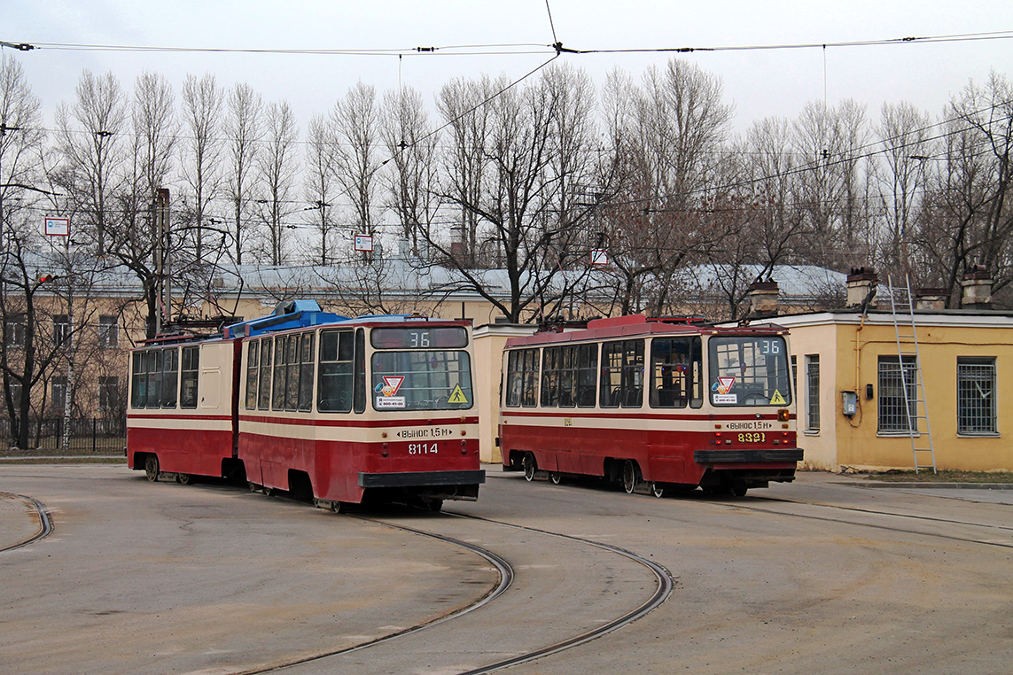 Санкт-Петербург, ЛВС-86К № 8114; Санкт-Петербург, 71-134К (ЛМ-99К) № 8321
