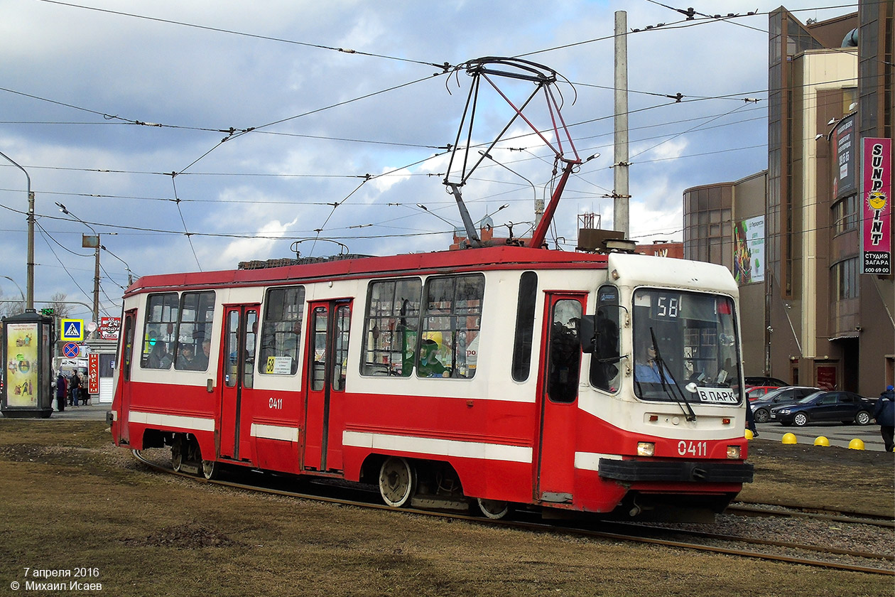 Санкт-Петербург, 71-134К (ЛМ-99К) № 0411 Санкт-Петербург, 71-134К (ЛМ-99К) № 0411