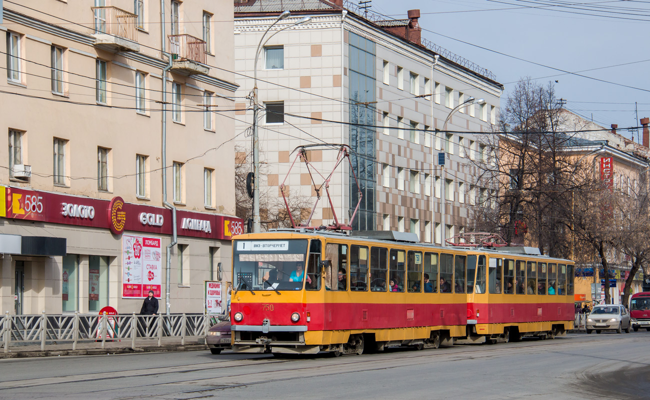 Екатеринбург, Tatra T6B5SU № 750