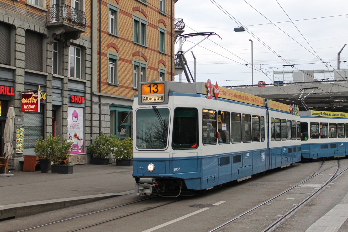 Цюрих, SWP/SIG/BBC Be 4/6 "Tram 2000" № 2057