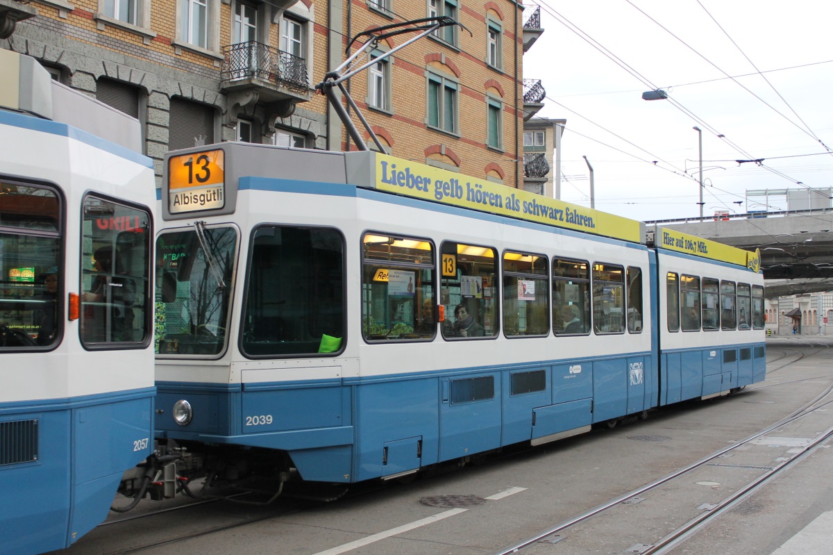Zurich, SWS/SWP/BBC Be 4/6 "Tram 2000" Br. 2039