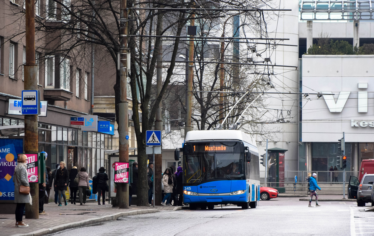 Таллин, Solaris Trollino III 12 AC № 345