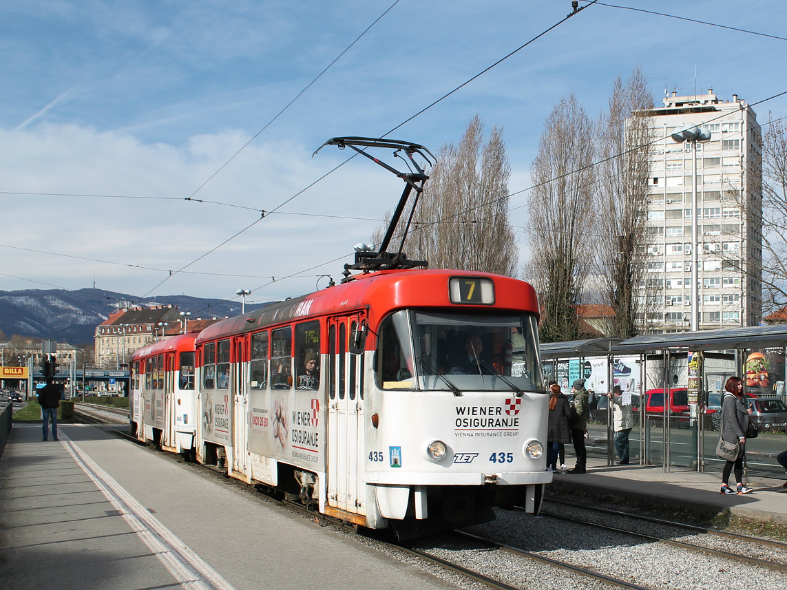 Загреб, Tatra T4YU № 435