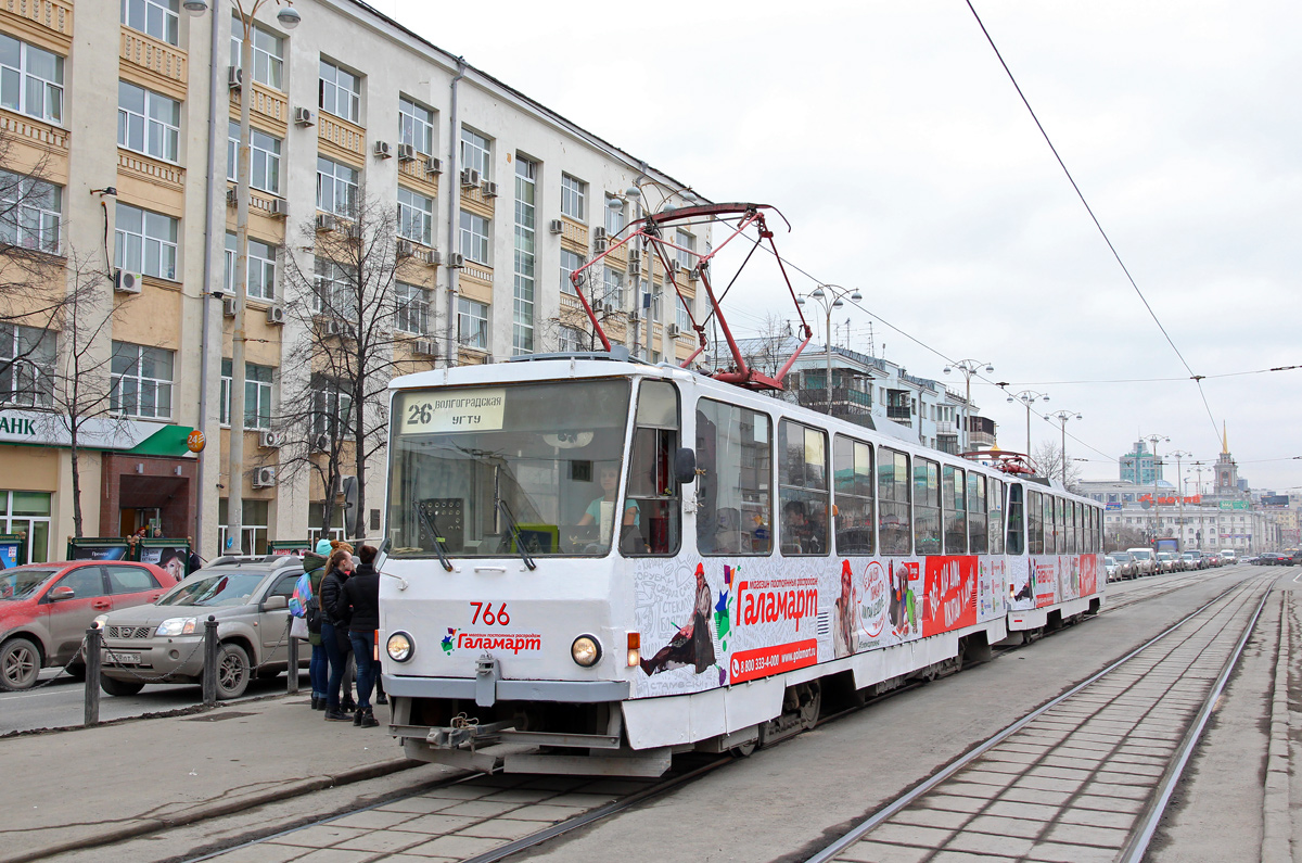 Екатеринбург, Tatra T6B5SU № 766