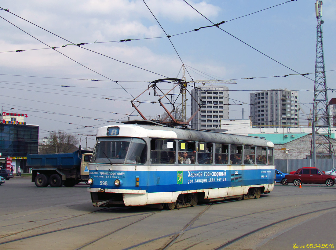 Харьков, Tatra T3SU № 598