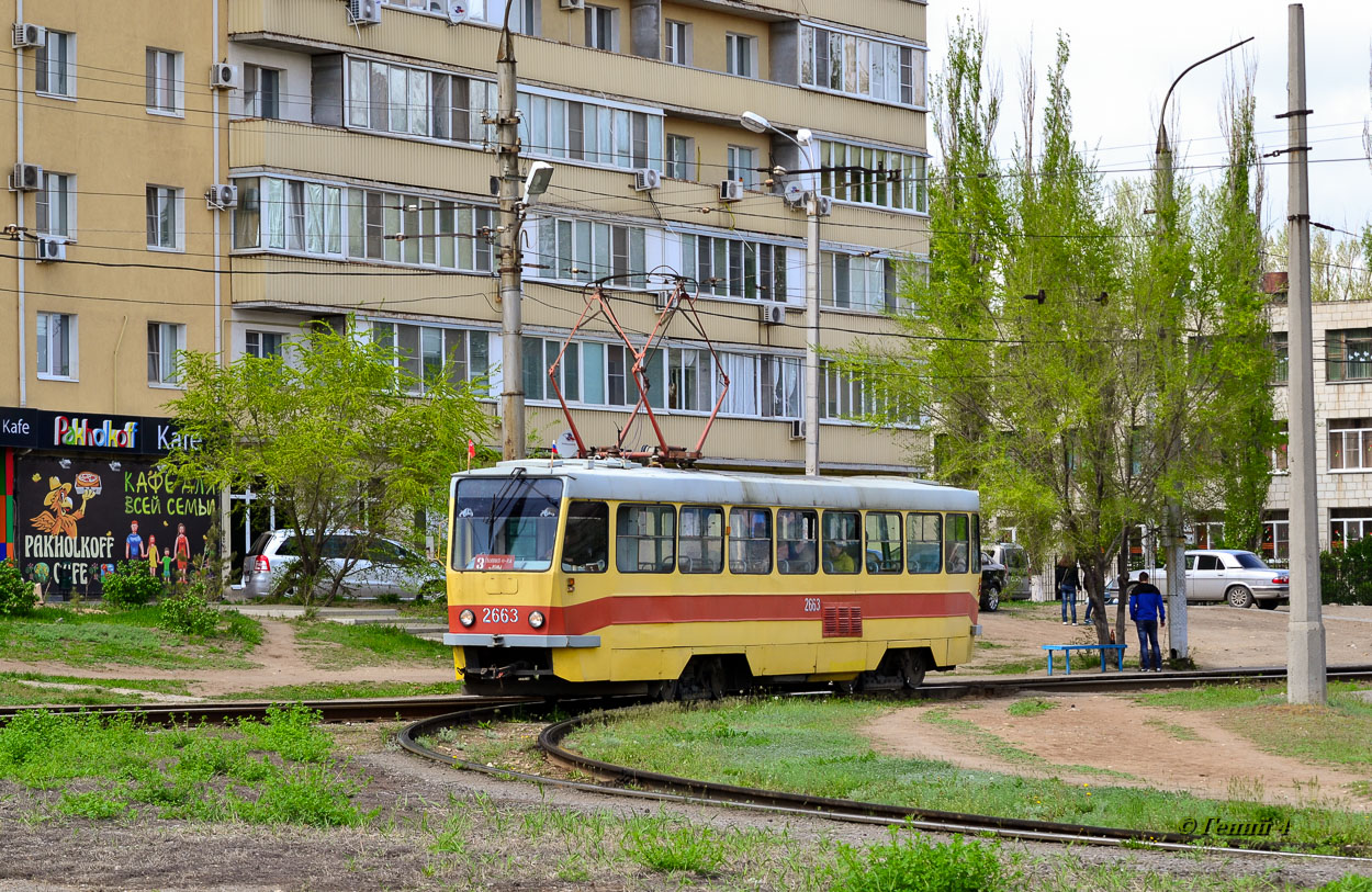 Волгоград, Tatra T3SU мод. ВЗСМ № 2663