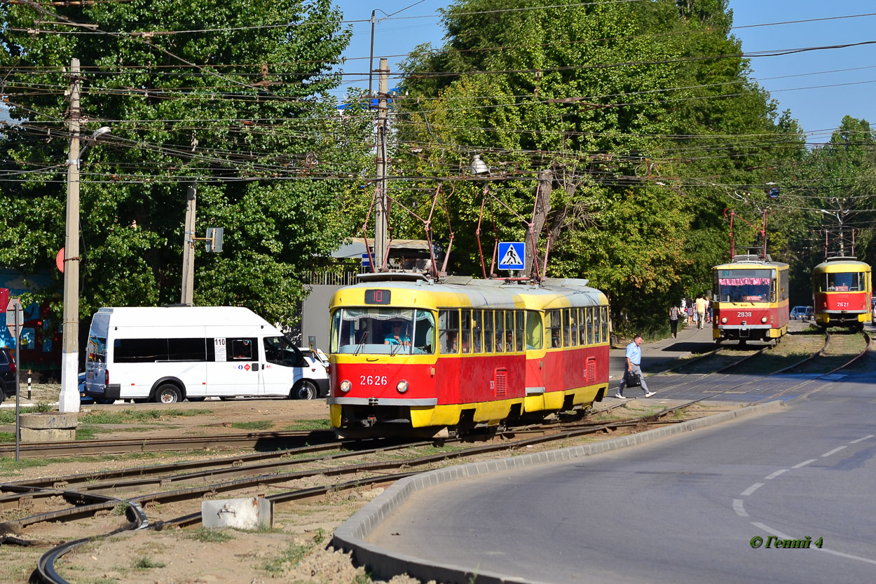 Волгоград, Tatra T3SU (двухдверная) № 2626; Волгоград, Tatra T6B5SU № 2838 Волгоград, Tatra T3SU (двухдверная) № 2626; Волгоград, Tatra T6B5SU № 2838