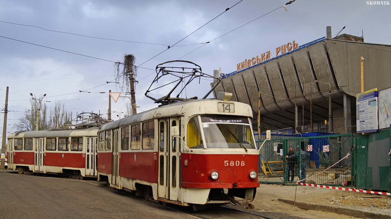 Киев, Tatra T3SU № 5808