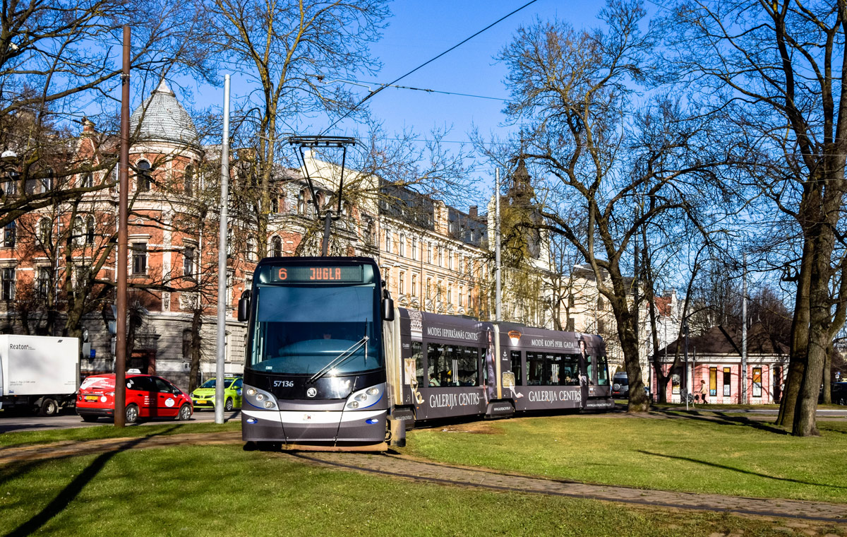 Рига, Škoda 15T ForCity Alfa Riga № 57136