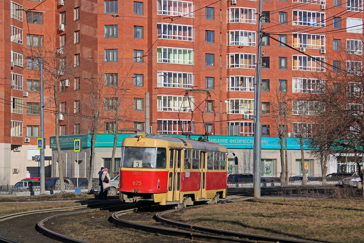 Екатеринбург, Tatra T3SU (двухдверная) № 625