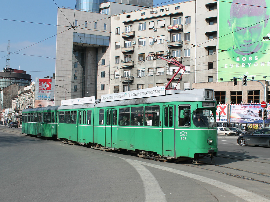 Белград, Duewag GT6 № 607