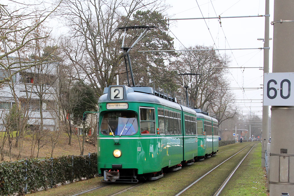 Базель, Duewag GT6 № 651