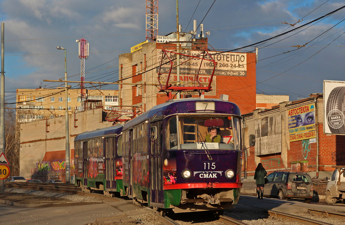 Екатеринбург, Tatra T3SU (двухдверная) № 115