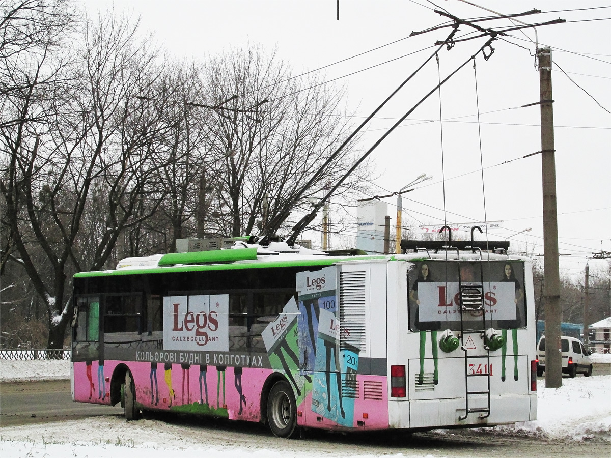 Харьков, ЛАЗ E183A1 № 3411