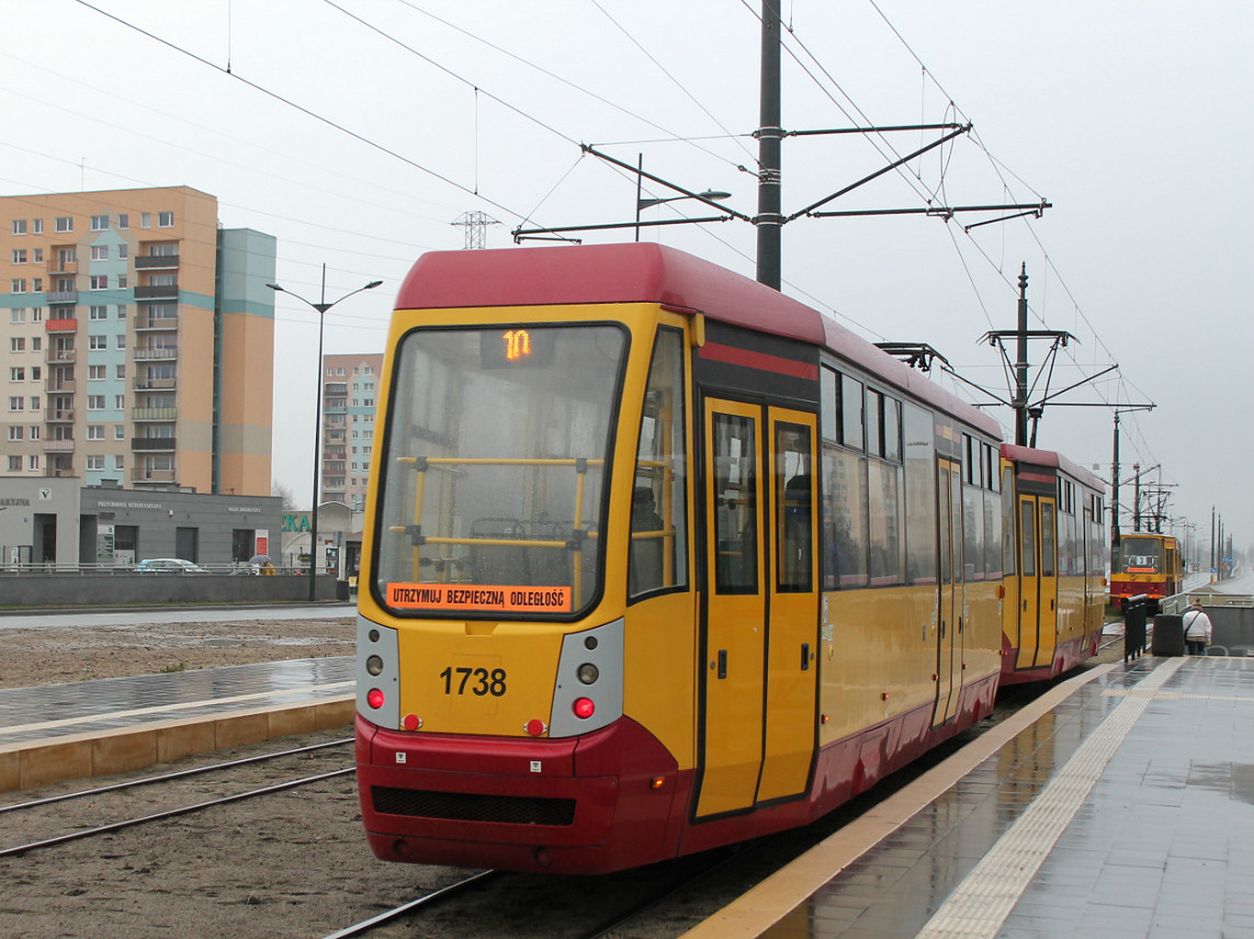 Лодзь, Konstal/MPK 805N-END № 1738 Лодзь, Konstal/MPK 805N-END № 1738