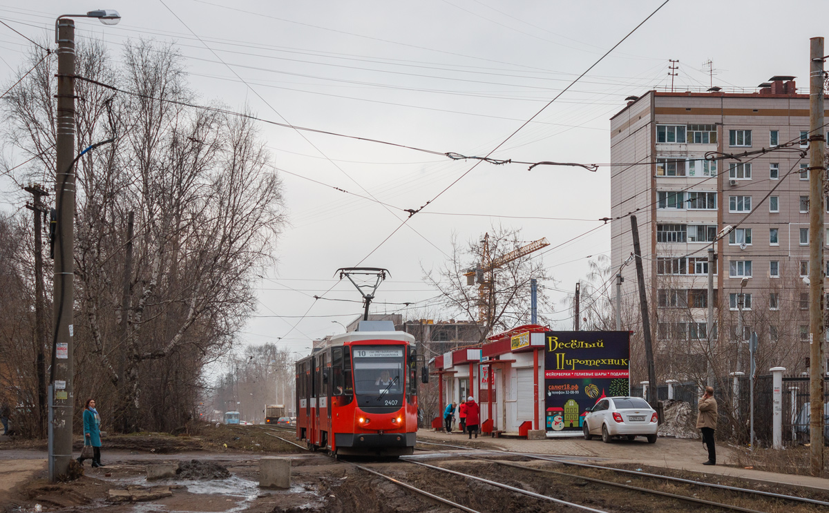 Ижевск, Tatra KT4DM № 2407