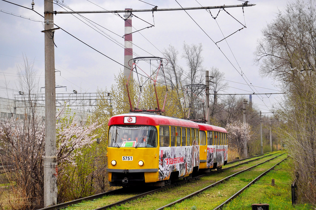 Volgograda, Tatra T3SU № 5751; Volgograda, Tatra T3SU № 5752