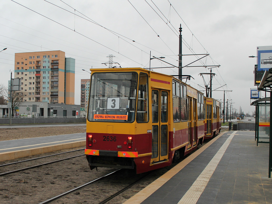 Лодзь, Konstal 805Na № 2636