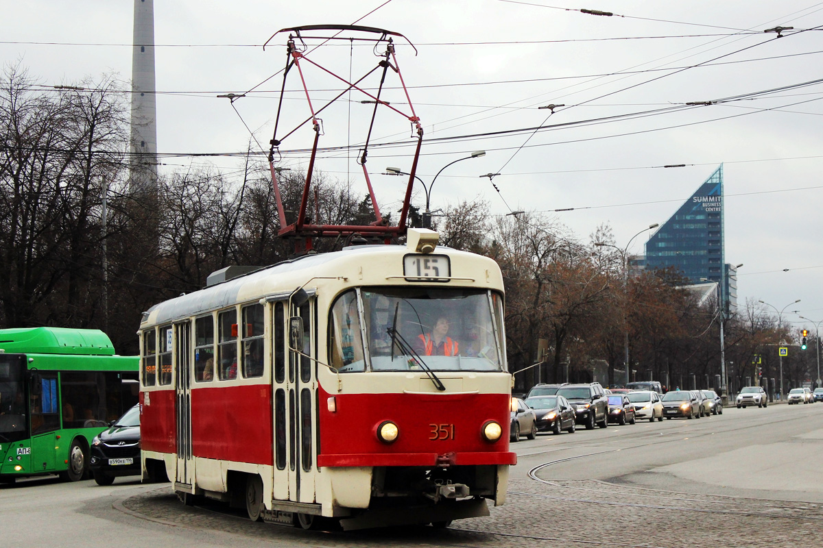 Екатеринбург, Tatra T3SU № 351