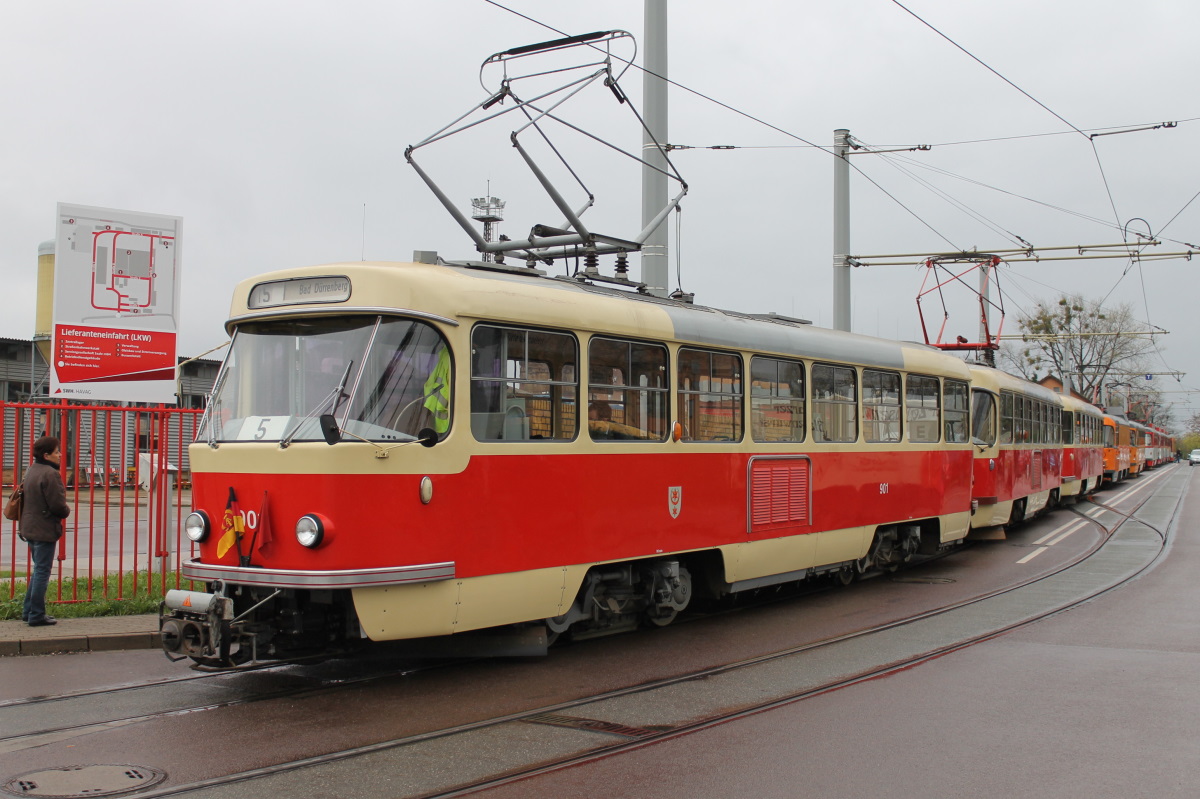 Галле, Tatra T4D № 901; Галле — Юбилей: 125 лет электрических трамваев в Галле (17.04.2016)