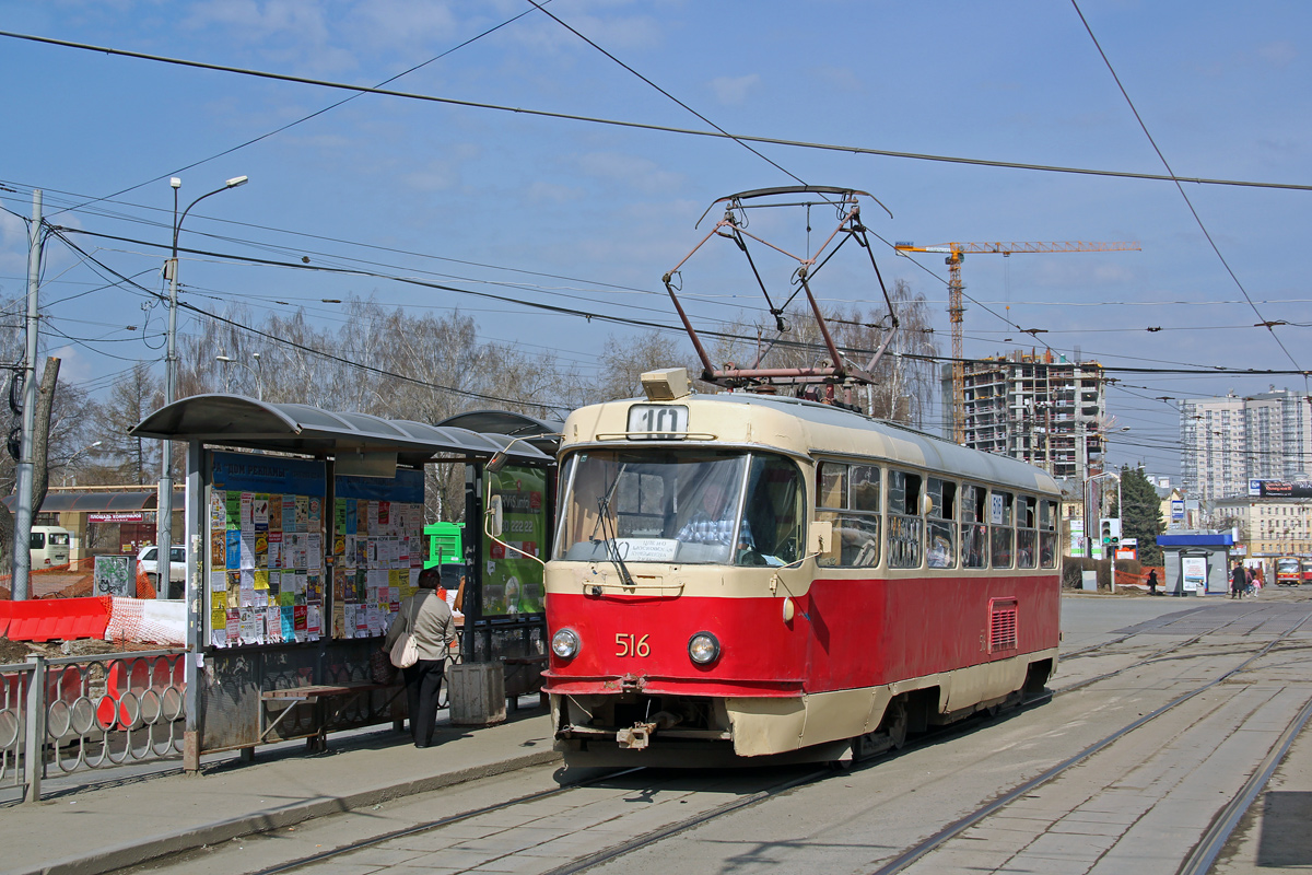 Екатеринбург, Tatra T3SU (двухдверная) № 516
