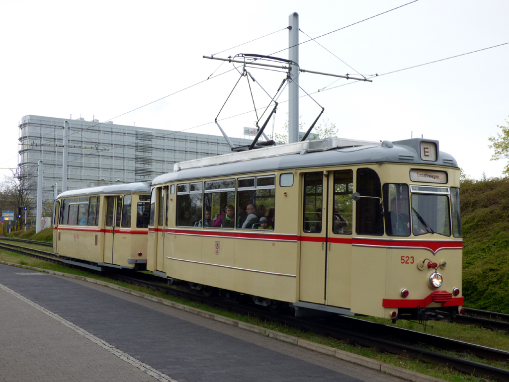 Галле, Gotha T57 № 523; Галле — Юбилей: 125 лет электрических трамваев в Галле (17.04.2016)