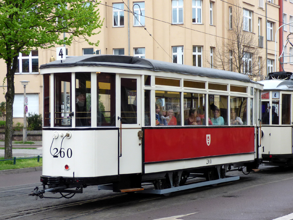 Галле, Двухосный прицепной Christoph & Unmack № 260; Галле — Юбилей: 125 лет электрических трамваев в Галле (17.04.2016)