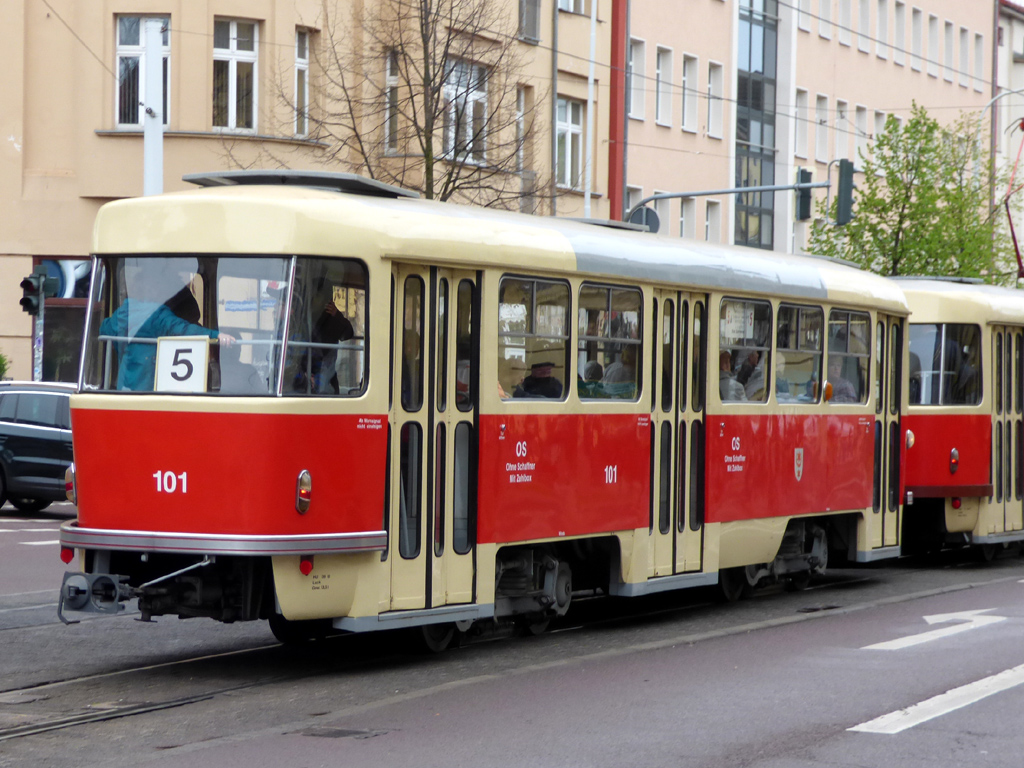 Галле, Tatra B4D № 101; Галле — Юбилей: 125 лет электрических трамваев в Галле (17.04.2016)